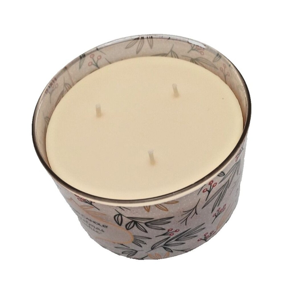 NEW Yankee Candle Christmas Cookie three Wicks 18oz Jar Candle w Topper - Picture 2 of 6